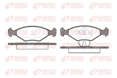 030100 REMSA Комплект тормозных колодок, дисковый тормоз