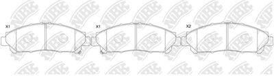 PN1861 NiBK Комплект тормозных колодок, дисковый тормоз