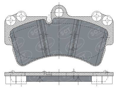 SP280PR SCT - MANNOL Комплект тормозных колодок, дисковый тормоз