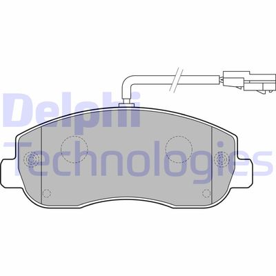 LP2190 DELPHI Комплект тормозных колодок, дисковый тормоз