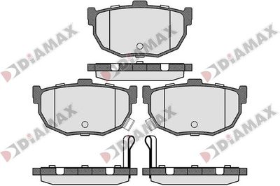 N09779 DIAMAX Комплект тормозных колодок, дисковый тормоз