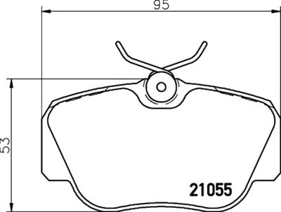 PCP1245 DON Комплект тормозных колодок, дисковый тормоз