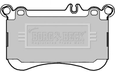 BBP2331 BORG & BECK Комплект тормозных колодок, дисковый тормоз