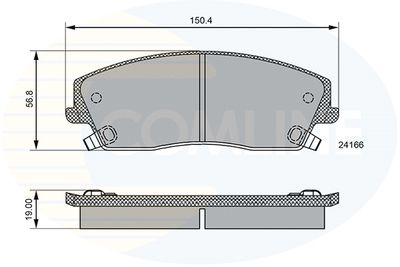 CBP36085 COMLINE Комплект тормозных колодок, дисковый тормоз