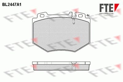 BL2447A1 FTE Комплект тормозных колодок, дисковый тормоз