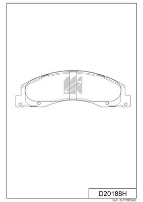 D20188H MK Kashiyama Комплект тормозных колодок, дисковый тормоз