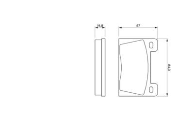 0986465610 BOSCH Комплект тормозных колодок, дисковый тормоз