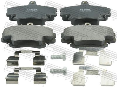 2401LOGF FEBEST Комплект тормозных колодок, дисковый тормоз