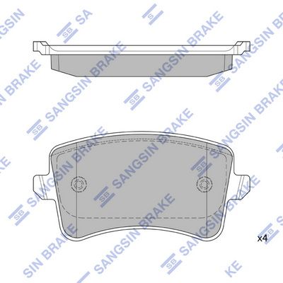 SP2146 Hi-Q Комплект тормозных колодок, дисковый тормоз