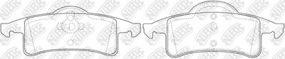 PN0425 NiBK Комплект тормозных колодок, дисковый тормоз