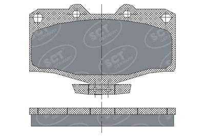 SP160PR SCT - MANNOL Комплект тормозных колодок, дисковый тормоз