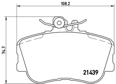 P06017 BREMBO Комплект тормозных колодок, дисковый тормоз