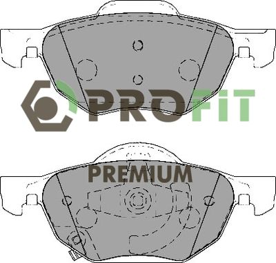 50051704 PROFIT Комплект тормозных колодок, дисковый тормоз