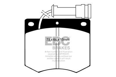 DP436 EBC Brakes Комплект тормозных колодок, дисковый тормоз