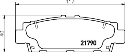 8DB355029391 HELLA PAGID Комплект тормозных колодок, дисковый тормоз