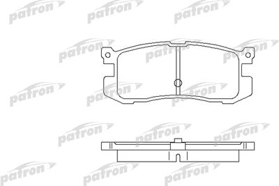 PBP630 PATRON Комплект тормозных колодок, дисковый тормоз