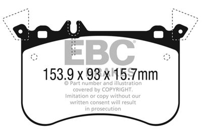 DP42311R EBC Brakes Комплект тормозных колодок, дисковый тормоз