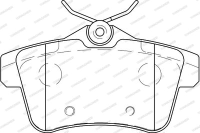 WBP24922A WAGNER Комплект тормозных колодок, дисковый тормоз