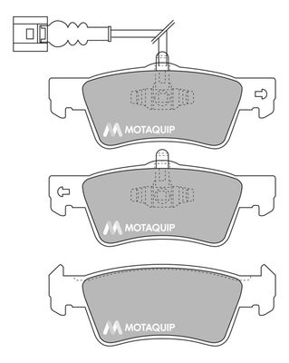 LVXL1706 MOTAQUIP Комплект тормозных колодок, дисковый тормоз