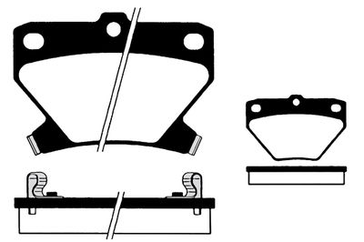 RA08040 RAICAM Комплект тормозных колодок, дисковый тормоз