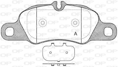 BPA136600 OPEN PARTS Комплект тормозных колодок, дисковый тормоз