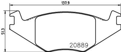 PCP1310 DON Комплект тормозных колодок, дисковый тормоз