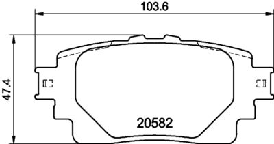 PCP1806 DON Комплект тормозных колодок, дисковый тормоз