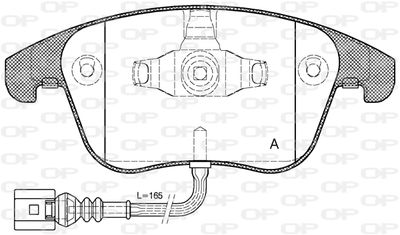 BPA121921 OPEN PARTS Комплект тормозных колодок, дисковый тормоз