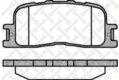 865000SX STELLOX Комплект тормозных колодок, дисковый тормоз