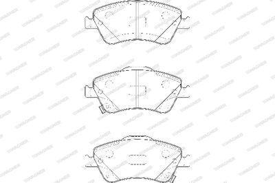 WBP24122A WAGNER Комплект тормозных колодок, дисковый тормоз