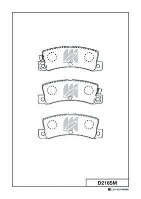 D2165M MK Kashiyama Комплект тормозных колодок, дисковый тормоз