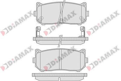 N09213 DIAMAX Комплект тормозных колодок, дисковый тормоз