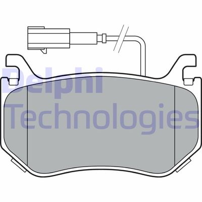 LP3381 DELPHI Комплект тормозных колодок, дисковый тормоз