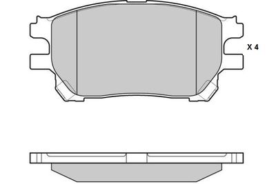 121191 E.T.F. Комплект тормозных колодок, дисковый тормоз