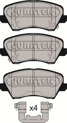 JCP8614 JURATEK Комплект тормозных колодок, дисковый тормоз