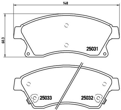 P59076X BREMBO Комплект тормозных колодок, дисковый тормоз