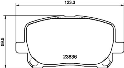 PCP1508 DON Комплект тормозных колодок, дисковый тормоз