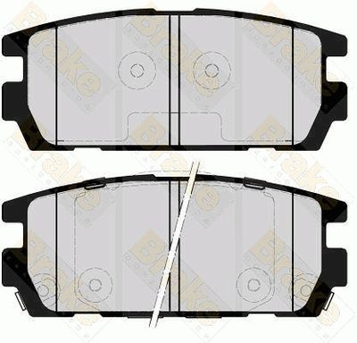 PA1659 Brake ENGINEERING Комплект тормозных колодок, дисковый тормоз