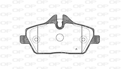 BPA113130 OPEN PARTS Комплект тормозных колодок, дисковый тормоз