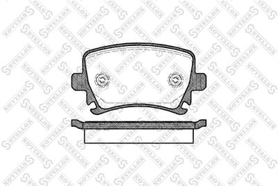 1042000BSX STELLOX Комплект тормозных колодок, дисковый тормоз