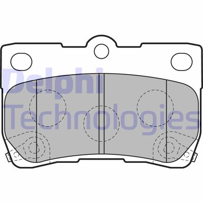 LP2130 DELPHI Комплект тормозных колодок, дисковый тормоз