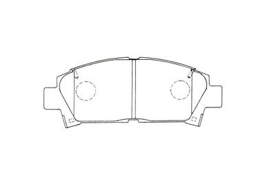 KBP9142 KAVO PARTS Комплект тормозных колодок, дисковый тормоз