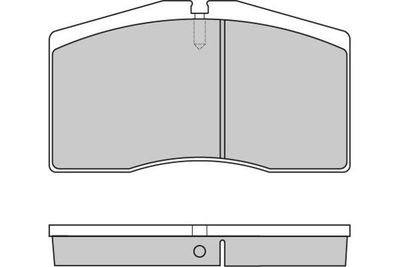 120766 E.T.F. Комплект тормозных колодок, дисковый тормоз