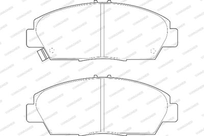 WBP21497A WAGNER Комплект тормозных колодок, дисковый тормоз