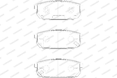 WBP24058A WAGNER Комплект тормозных колодок, дисковый тормоз