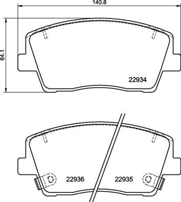 P30119 BREMBO Комплект тормозных колодок, дисковый тормоз