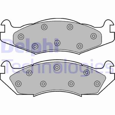 LP889 DELPHI Комплект тормозных колодок, дисковый тормоз