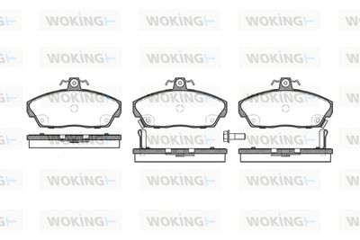 P237302 WOKING Комплект тормозных колодок, дисковый тормоз