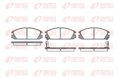 022802 REMSA Комплект тормозных колодок, дисковый тормоз