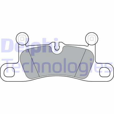 LP3298 DELPHI Комплект тормозных колодок, дисковый тормоз